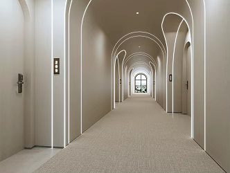 Quiet Wind Homestay Corridor 3d model