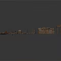 Wooden Boat Components Collection Including Various Wooden Structures And Parts