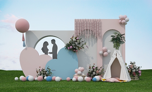 Wedding Proposal 3d model