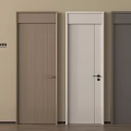 Modern Sleek Hinged Doors In Light Wood White And Dark Gray Interior Colors
