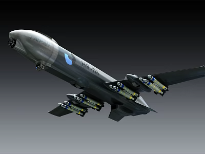 Smart Machine Unmanned Aerial Vehicle With Multiple Mounted Equipment And Aerodynamic Body 3d model