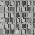 Modern background wall Internet red background wall 3d model