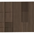 New Chinese background wall 3d model