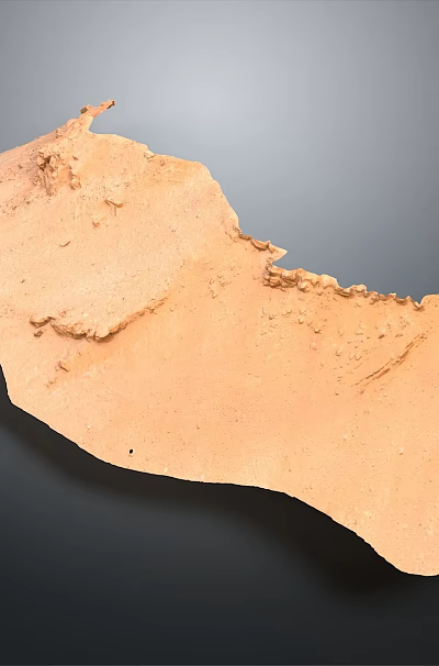 Eco Friendly Natural Biodegradable Kitchen Cleaning Sponge Scrubber For Household Bathroom Use 3d model