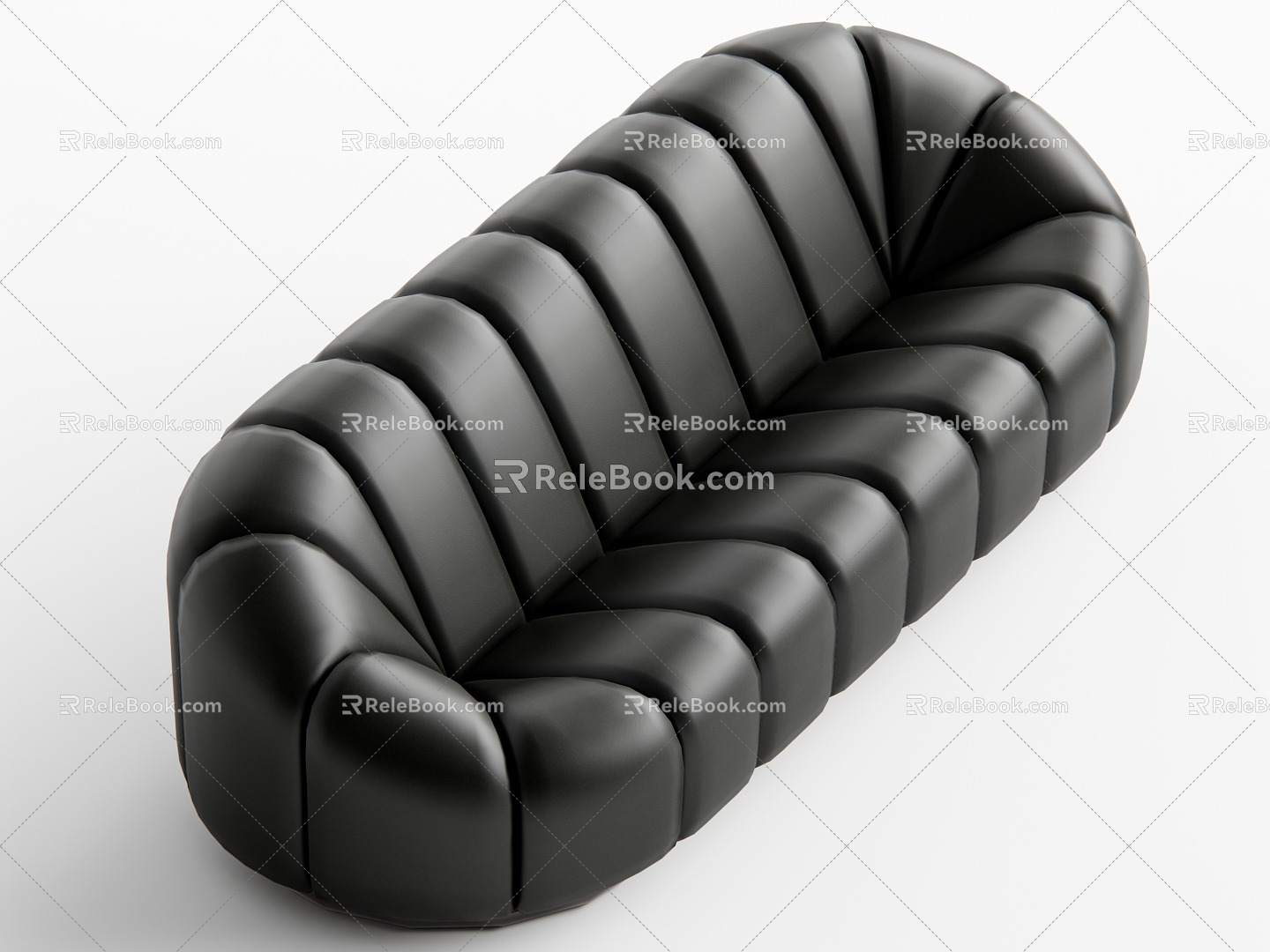 Middle-style multiplayer sofa 3d model