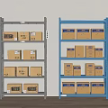 Modern Shelf Express Rack Storage Rack 3d model