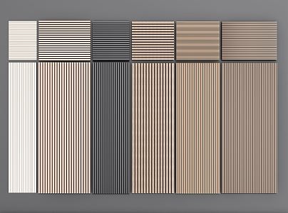 Modern wall panel Great Wall panel wall panel wood veneer line 3d model