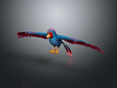 bird game animal cartoon animal realistic animal 3d model