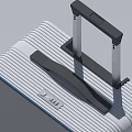 Xiaomi Modern Gray Suitcase With Telescopic Handle Wheels And Blue Edges
