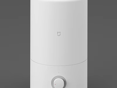 Home Electrical Appliance With Sleek White Design And Control Knob For Daily Use 3d model