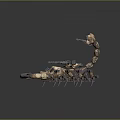 Detailed Mechanical Scorpion With Robotic Limbs And Metal Armor Design