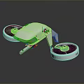 White Space Exploration Drone With Dual Rotors For Cosmic Aerial Missions