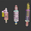 Modern shock absorber buffer spring tool 3d model