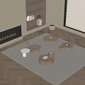 Quiet Wind Tea Table 3d model