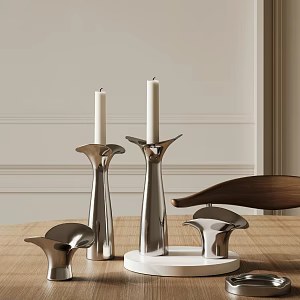 Modern Candle Ornaments 3d model