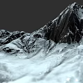 Garden Landscape Design With Snowy Mountain Elements Natural Rock And Frosty Scenery
