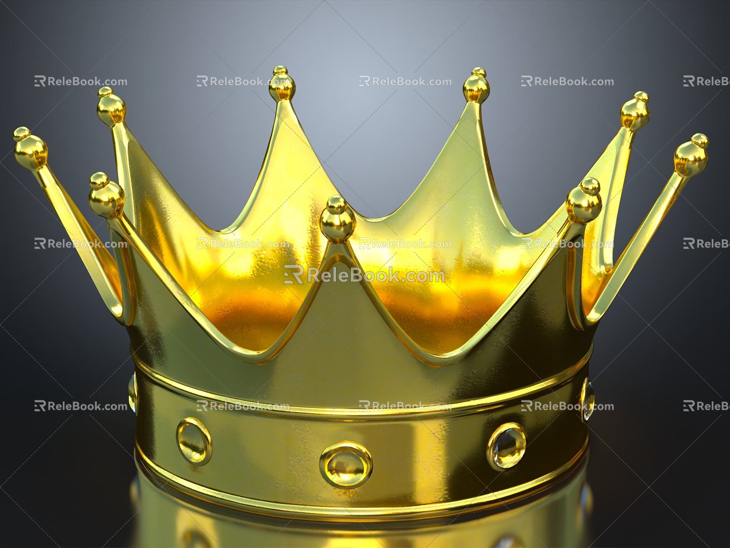 Modern Crown Gold Crown Crown Crown Crown Crown 3d model