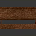 Wooden Brown Table And Bench Set With Simple Design For Home Furniture