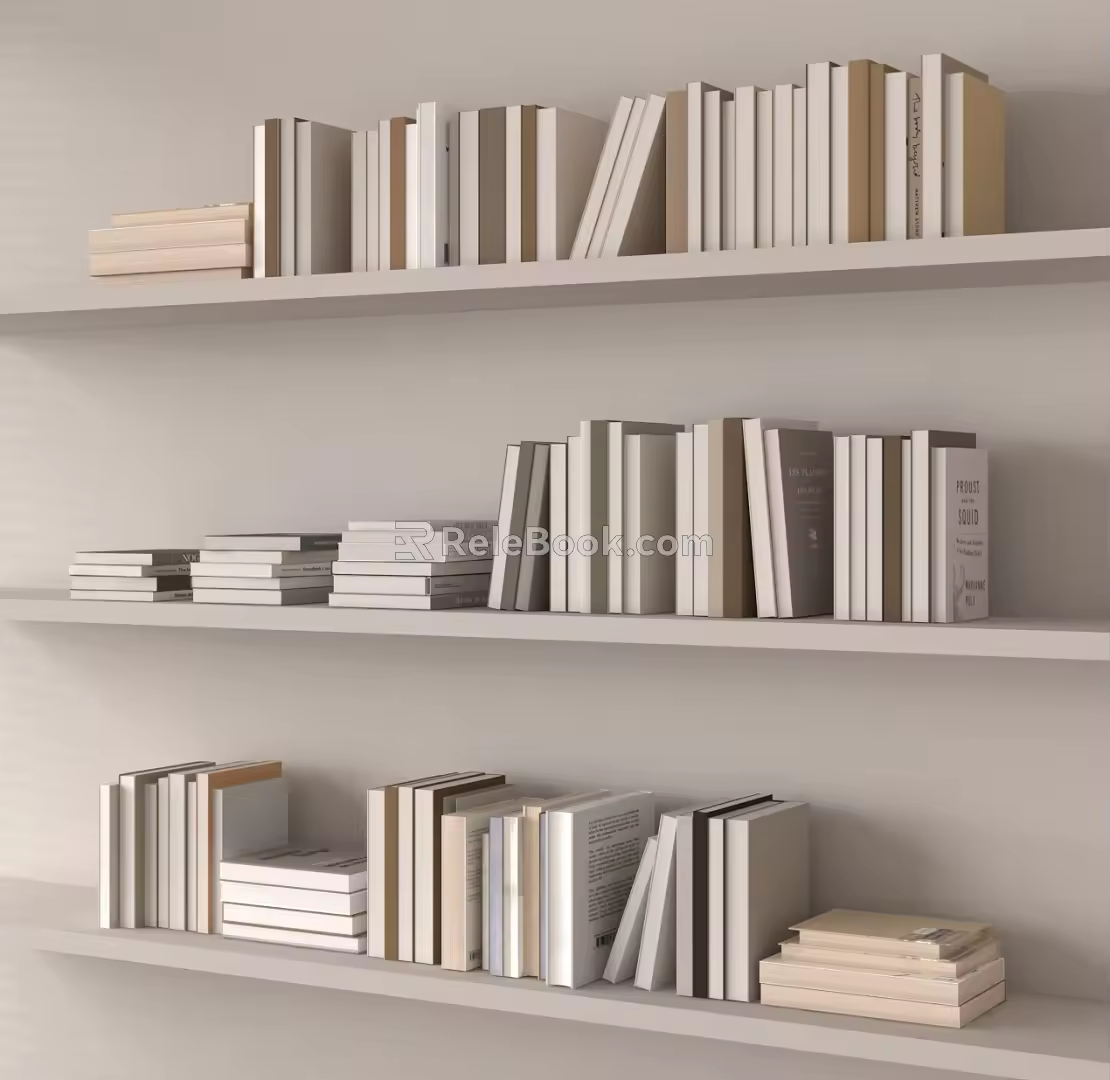 Modern Books 3d model