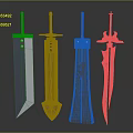 Different Types Of Swords Showcasing Unique Handle And Blade Designs