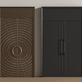 Modern double door 3d model