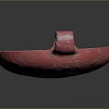 Pink Decorative Ceramic Bowl With Intricate Patterns And Curved Handle Design