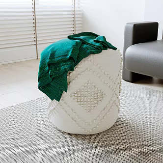 Modern sofa stool 3d model