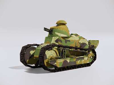 Modern French Renault FT Light Tank French Renault Light Tank model