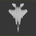 White Military Jet Fighter With Red Tail Fins Marked ED 188 In 3D Rendered Design