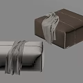 Modern sofa stool low collapse pier 3d model