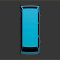 Modern Bus Minibus Cartoon Bus Minibus 3d model