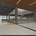 Modern Restaurant Interior With Wooden Ceiling Pendant Lights And Plant Walls