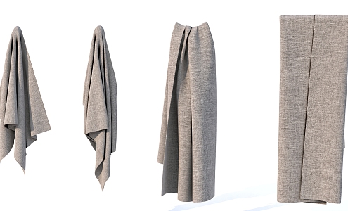 Cloth towel bath towel 3d model