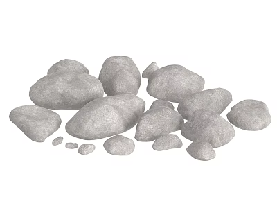 Pebbles Stone Crushed Stone 3d model