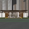 new chinese style gate 3d model