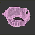 Gray Mechanical Housing Part With Structural Design And Mounting Holes For Industrial Use