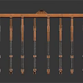 Two Industrial Metal Frame Equipment With Multiple Support Legs And Stable Structure