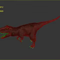 Realistic Tyrannosaurus Rex Dinosaur Figure With Open Mouth Sharp Teeth Strong Legs Detailed Skin