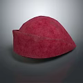 Stylish Red Felt Beret Hat With Soft Texture For Casual Fashion Style