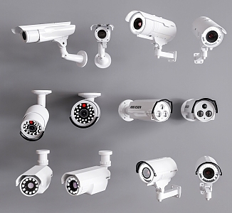 Modern Camera Security Surveillance Camera Combination Security Surveillance Camera Combination 3d model