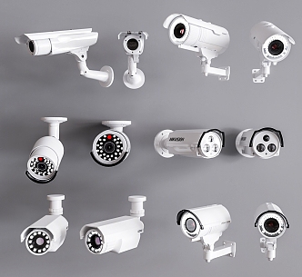 Modern Camera Security Surveillance Camera Combination Security Surveillance Camera Combination 3d model