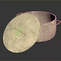 Metal Cooking Pot With Lid And Two Side Handles For Kitchen Cooking
