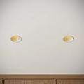 Minimalist downlight narrow frame downlight without main light embedded downlight living room light 3d model