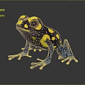 Frog Poison Frog Game Frog Reptile Cold Blooded Animal Reptile 3d model