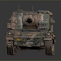 3D Rendered Military Camouflage Tank With Cannon Tracks And Detailed Design