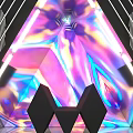 Modern Meichen dazzle color technology to take photos and punch in Meichen 3d model