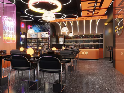 Bar Hall 3d model