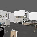 Modern Hotel Room Interior With Mountain View Bathtub Fireplace And Seating Area