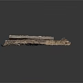 Realistic Geological Terrain Model With Dirt Layers Rocks And Uneven Surface