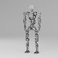 Industrial Mechanical Robot With Metal Frame Articulated Limbs And Components Design